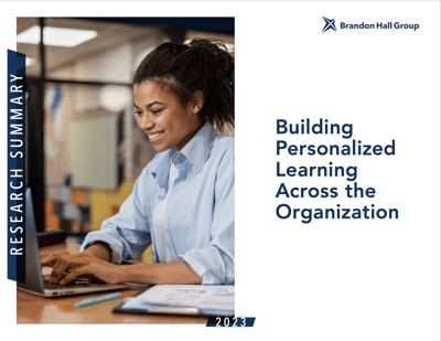 Building Personalized Learning Report Cover